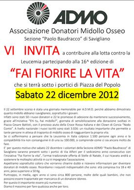 FAI FIORIRE LA VITA CON ADMO 2012